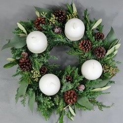 Advent wreath Forest greenery