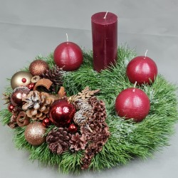 Advent wreath Bordeaux