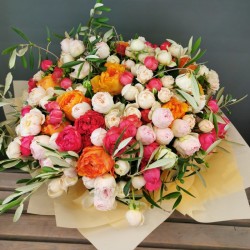 Flower bouquet with spray...
