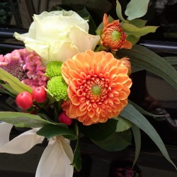 Wedding car decor for doors...