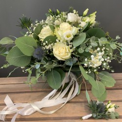 Bridal bouquet in white