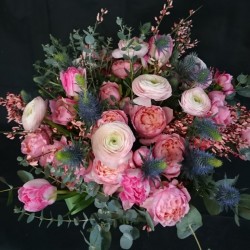 Flower bucket of Pink Flowers