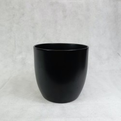 Black flower pot