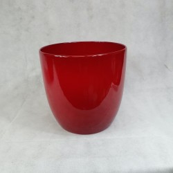 Red flower pot