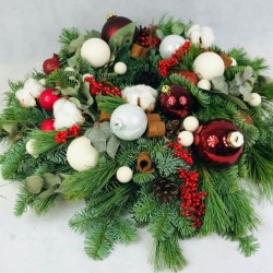 Adventes vainags bez svecēm